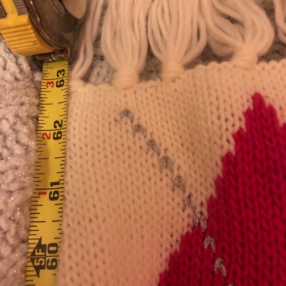 Just in Express Hot pink fleece zip up jacket with Argyle Scarf - Picture 9 of 9